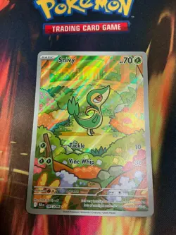 Snivy 087/086 (BLK) 2025- Illustration Rare PACK FRESH NM/MINT PSAU-Pokemon TCG - Image 4