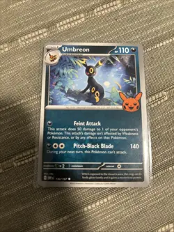 Pokemon TCG Halloween Trick Or Trade 2024 Umbreon #130/197 Regular Uncommon - Image 1
