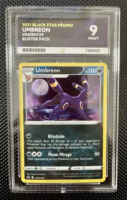 Pokemon Umbreon TCG SWSH129 Black Star Promo Holo - Ace 9 Mint - Image 1