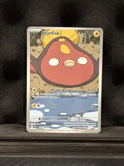 Pokemon TCG Stunfisk 118/086 Illustration Rare Scarlet & Violet White Flare NM - Image 1