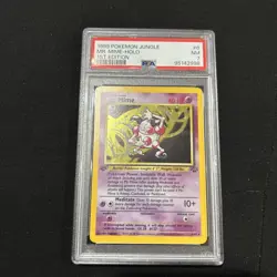 1999 Pokemon Mr. Mime Jungle 6/64 Holo 1st Edition Holo Rare PSA 7 Clean - Image 1