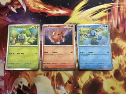 Pokemon Scarlet & Violet 151: Poster Collection Black Star Promo Starters Set - Image 1
