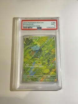PSA 9 Bulbasaur 166/165 Scarlet & Violet 151 Holo Pokemon TCG - Image 1