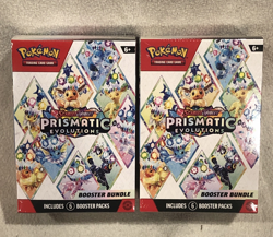 Pokemon TCG: Prismatic Evolutions Booster Bundles, Set of 2 NEW & SEALED - Image 1