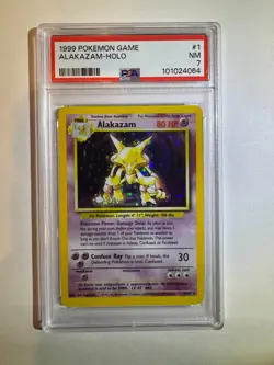 Alakazam 001/102 Base Set Holo Rare (1999) Pokemon TCG PSA Grade 7 - Image 1