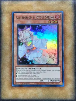 Yugioh Ash Blossom & Joyous Spring RA01-EN008 Super Rare 1st Ed NM - Image 1