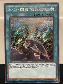 BANISHMENT OF THE DARKLORDS SECRET RARE DESO-EN034 NEAR MINT YUGIOH - Image 1