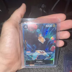 One Piece TCG Royal Blood OP-10 - Franky Alt Art Parallel OP10-090 - Image 1