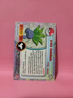 Topps Pokemon #43 Oddish HOLO/FOIL CARD - TV Animation Edition, 1999, NM - Image 3
