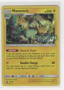 PROMO 2018 POKEMON CARD MANECTRIC HOLO SUN & MOON CELESTIAL STORM SM130 ~K3 - Image 1