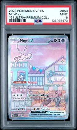 Mew ex 053 Sv: Scarlet & Violet Promo Cards Holo PSA Mint 9 - Image 1