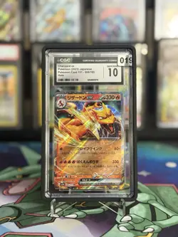 2023 Pokemon Charizard ex 006/165 Japanese Pokemon Card 151 CGC 10 Gem Mint - Image 1