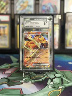 2023 Pokemon Charizard ex 006/165 Japanese Pokemon Card 151 CGC 10 Gem Mint - Image 3
