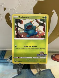 Bulbasaur SWSH303 Illustration Contest Promo Rare Pokemon Card NM - Image 1