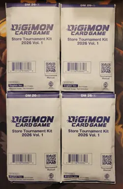 4x Digimon Card Game Store Tournament Kit 2026 Vol. 1 *FACTORY SEALED* NEW - Image 1