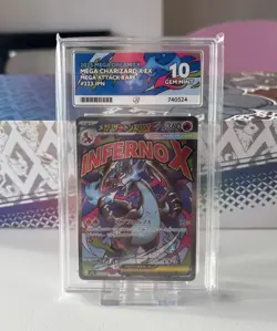ACE 10 Mega Charizard X EX Mega Dream 223/193 Japanese Pokemon Graded Card TGC - Image 3