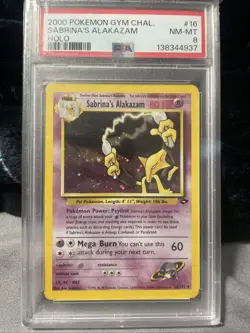 Pokemon Alakazam Holo Rare Gym Challenge Sabrina's Card 16/132 Unlimited - Image 1