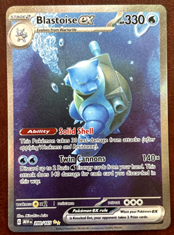 Pokemon TCG Blastoise EX Sir 200/165 Scarlet & Violet 151 Near Mint Card - Image 1