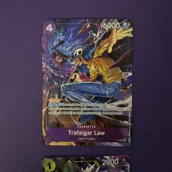 One Piece Trafalgar Law Promo Card P-093 with bonus promo - Image 1