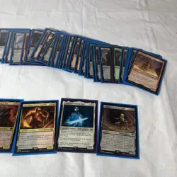 Magic the Gathering Card Lot of 77 Assorted Cards W/Sleeves 885252081331 - Image 4