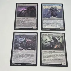 MtG Eldrazi Lot of 4 LP: Mockery of Nature, Drowyard Behemoth, Lurker, Skyspawne - Image 2