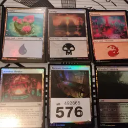 Mtg Foil Basic Lands Bundle. Magic The Gathering Lot Mana Starter (576) - Image 3
