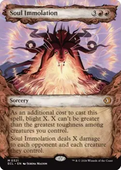 x1 Soul Immolation - Showcase M MTG Lorwyn Eclipsed M/NM, English - Image 1
