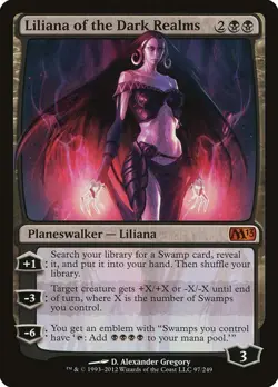 Liliana of the Dark Realms - M13 - NM - Magic The Gathering - MTG - Image 1