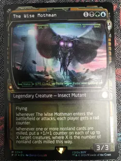 The Wise Mothman (Showcase Foil) - Universes Beyond: Fallout - NM - MTG - Image 1