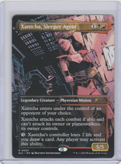 MTG SLC Xantcha, Sleeper Agent Encyclopedia Countdown Secret Lair Non-Foil - Image 1