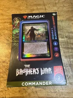 MTG Mishra's Burnished Banner Commander Deck -The Brothers' War - Factory Sealed - Image 1