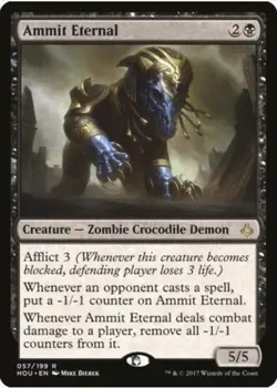 1 x Ammit Eternal - Hour of Devastation - LP - Magic The Gathering - MTG - Image 1