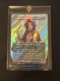 2025 MTG Final Fantasy AERITH GAINSBOROUGH #0519 Surge Foil - NM - PRO-MOLD - Image 1