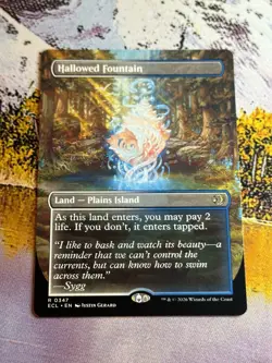 Hallowed Fountain (Borderless) 347 MTG NM - Lorwyn Eclipsed - Image 2