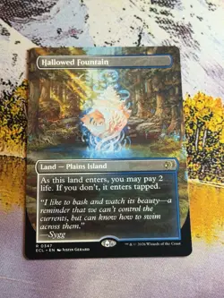 Hallowed Fountain (Borderless) 347 MTG NM - Lorwyn Eclipsed - Image 3
