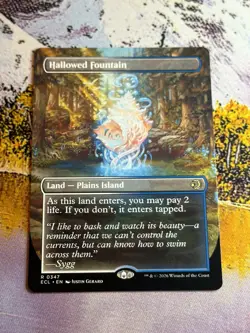 Hallowed Fountain (Borderless) 347 MTG NM - Lorwyn Eclipsed - Image 5