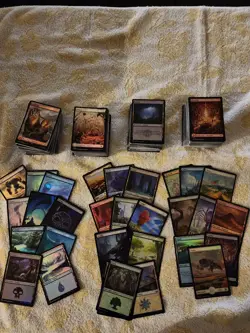 MTG Lot of 460 FOIL Basic Lands New Frame(225) & Full Art(235) - NM-LP - Image 1