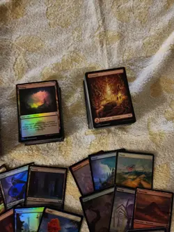 MTG Lot of 460 FOIL Basic Lands New Frame(225) & Full Art(235) - NM-LP - Image 3