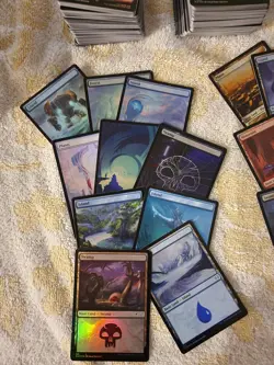 MTG Lot of 460 FOIL Basic Lands New Frame(225) & Full Art(235) - NM-LP - Image 4