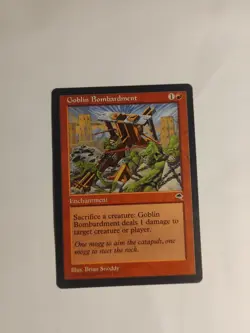 Goblin Bombardment Tempest Light Play MTG Magic the Gathering - Image 1