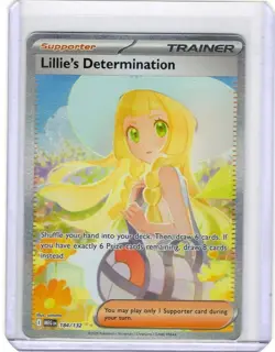 Pokemon TCG Lillie’s Determination 184/132 Secret Rare Mega Evolutions - Image 1