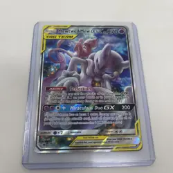 Pokemon TCG Mewtwo & Mew GX SM191 Black Star Promo Holo NM Flawless - Image 1