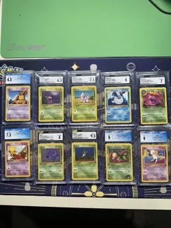 Abra Shadowless Mew Pokemon TCG Vintage 10 Piece CGC Slab Lot - Image 1