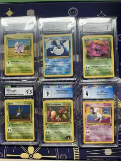 Abra Shadowless Mew Pokemon TCG Vintage 10 Piece CGC Slab Lot - Image 3