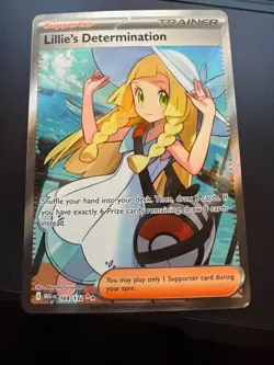 Lillie's Determination 169/132 Me01: Mega Evolution Holo Pokemon See Pics - Image 1