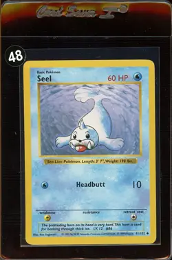 Seel 41/102 Shadowless Base Set Pokemon TCG Regular Uncommon WOTC - Image 1