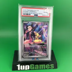 2025 POKEMON SVP EN-SV BLACK STAR PROMO #206 MARNIE'S MORPEKO PSA 10 - Image 1