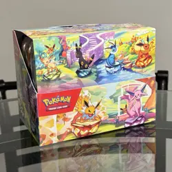 Pokemon TCG: Prismatic Evolutions Mini Tin Display Box Full Set of 8 Tins - NEW - Image 1