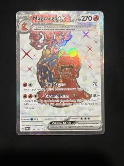 Magcargo EX 191/167 Full Art Holo Twilight Masquerade Ultra Rare Pokemon TCG - Image 1