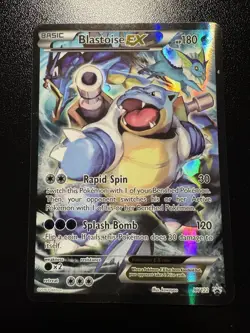 Pokemon TCG Blastoise EX XY122 Full Art Black Star Promo #XY122 - Image 2